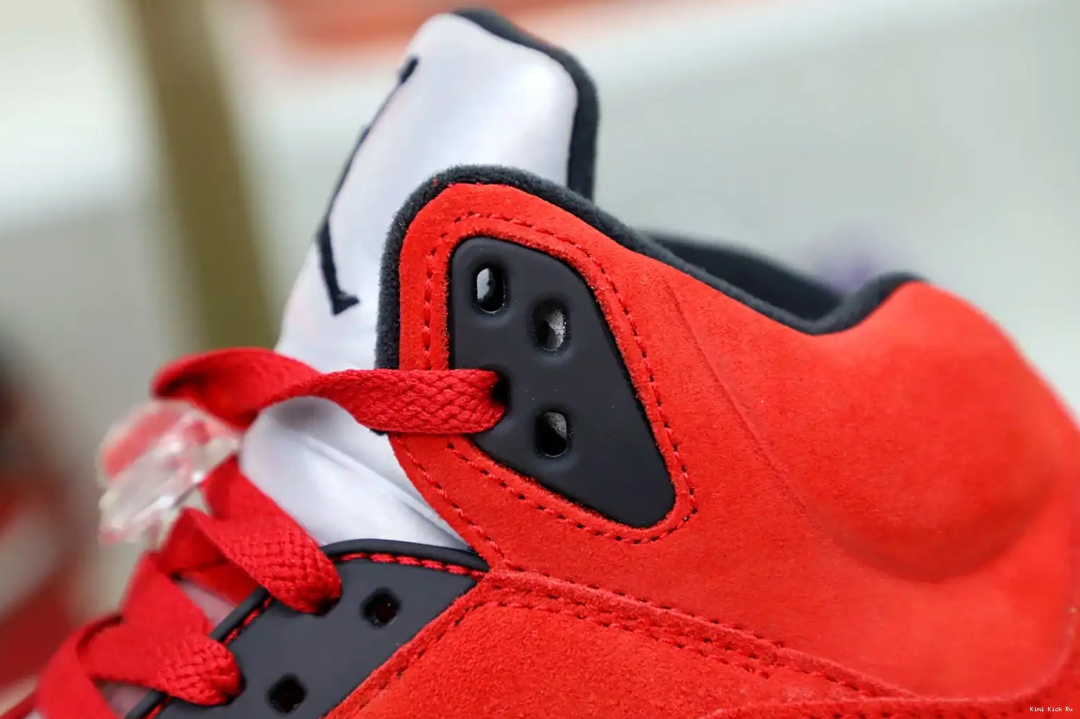 SUEDE RAGING Kimikick RETRO BULL AIR 5 JORDAN RED 0819